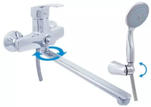 Смеситель для ванны Rav Slezak Kongo K053.5/2