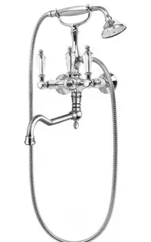 Смеситель для ванны с ручным душем хром, ручки Swarovski Cezares Diamond DIAMOND-VDF-01-Sw