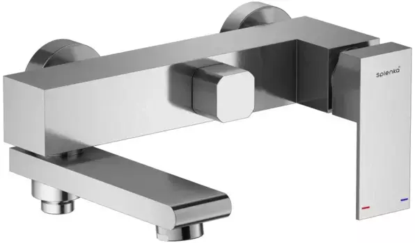 Смеситель для ванны Splenka S224.30.05 с душевым гарнитуром, сатин