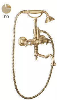 Смеситель для ванны золото 24 карат Cezares Lord LORD-VDF-03/24-M