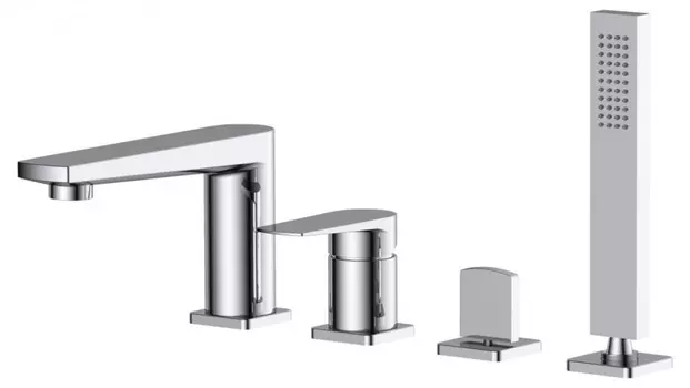 Смеситель на борт ванны BelBagno Carin CAR-VIM4-CRM