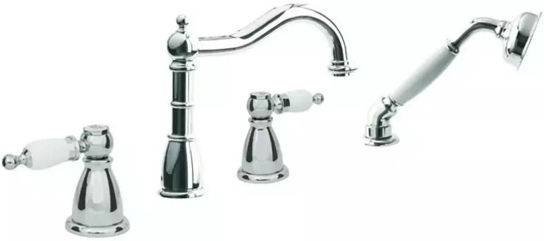 Смеситель на борт ванны Boheme Cromo 396