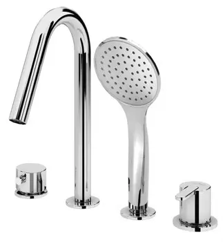 Смеситель на борт ванны Cezares LEAF-BVDM4-01