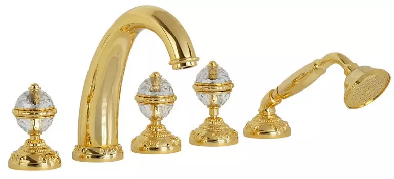 Смеситель на борт ванны Migliore Cristalia Swarovski 27182