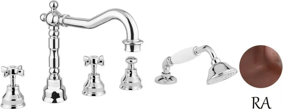 Смеситель на борт ванны Migliore Princeton ML.PRN-880.RA