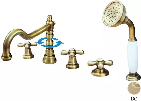 Смеситель на борт ванны Rav Slezak Morava MK164.5PZ