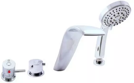 Смеситель на борт ванны термостатический Rav Slezak Dunaj DT261.5P