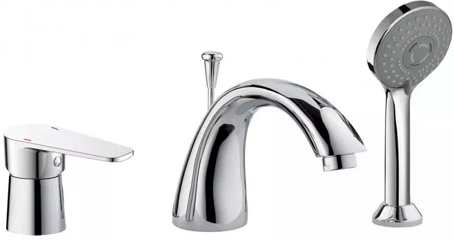 Смеситель на борт ванны ванны Orange Otto M22-333cr