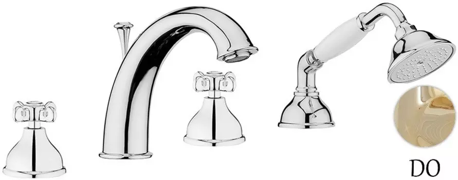 Смеситель на борт ванны Webert Ottocento OT730101010