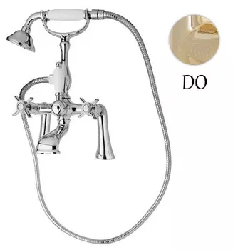 Смеситель на борт ванны золото 24 карат Cezares Lord LORD-PBV-03/24-Bi