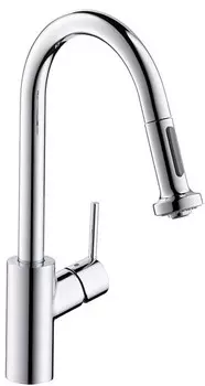 Смеситель однорычажный для кухни с выдвижным душем Hansgrohe Talis M52 14877000