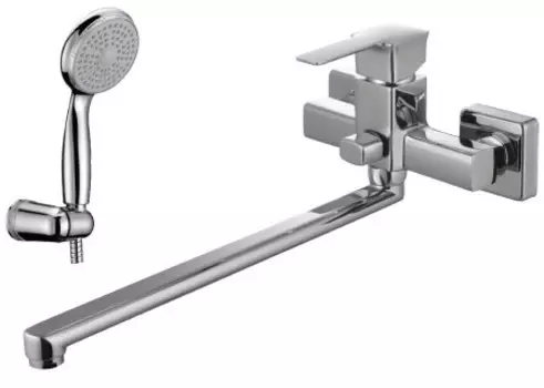 Смеситель универсальный с плоским изливом Lemark Basis LM3601C