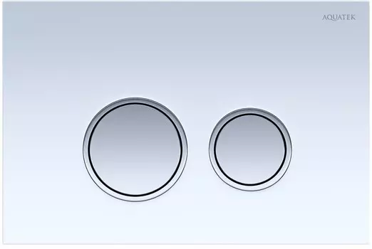 Кнопка смыва Aquatek KDI-0000028 для инсталляции, белый/хром