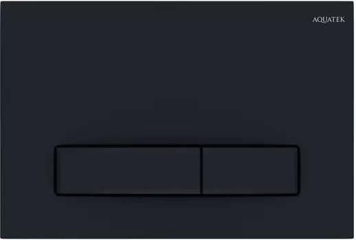 Кнопка смыва Aquatek Slim KDI-0000025 для инсталляции, черный матовый
