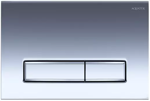Кнопка смыва Aquatek Slim KDI-0000023 для инсталляции, хром