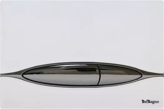 Смывная клавиша BelBagno Artcraft белый/глянцевый хром BB-P46003