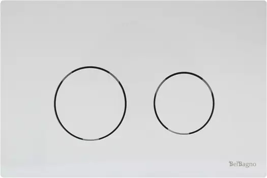 Смывная клавиша BelBagno Twin белый BB-P57130