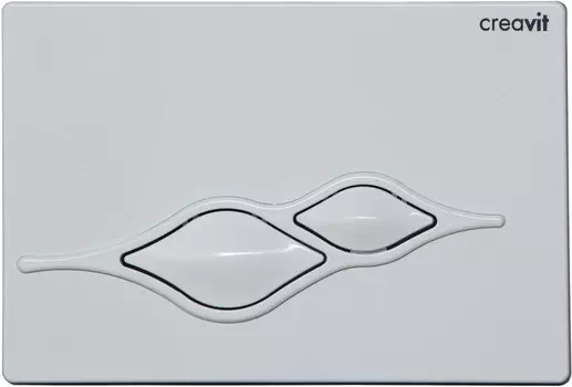 Смывная клавиша белый Creavit Ufo GP100100