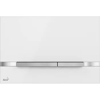 Смывная клавиша белый для двойного смыва AlcaPlast Colour STRIPE-WHITE