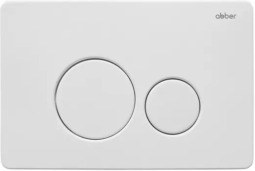 Кнопка смыва Abber AC0121MW для инсталляции, белый матовый