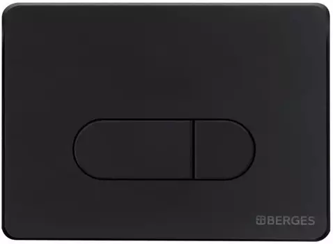 Кнопка смыва Berges Novum D5 040035 для инсталляции, черный матовый