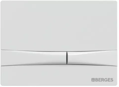 Кнопка смыва Berges Novum F1 040051 для инсталляции, белый глянец