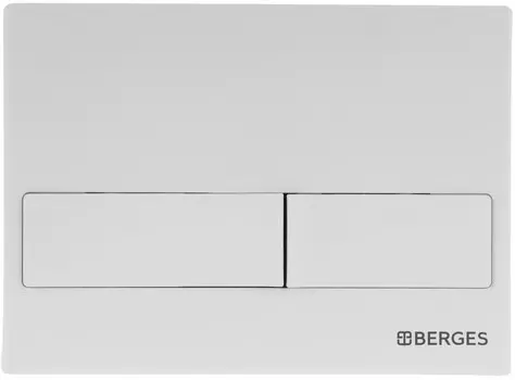 Кнопка смыва Berges Novum L4 040014 для инсталляции, белый матовый