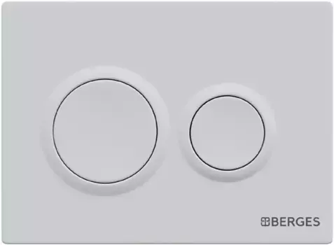 Кнопка смыва Berges Novum O4 040064 для инсталляции, белый матовый
