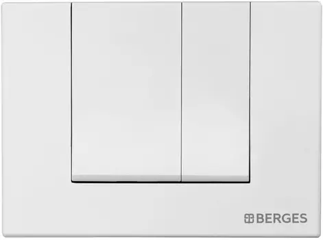 Кнопка смыва Berges Novum S1 040041 для инсталляции, белый глянец