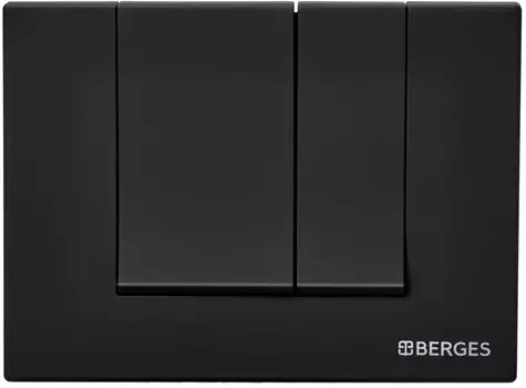 Кнопка смыва Berges Novum S5 040045 для инсталляции, черный матовый