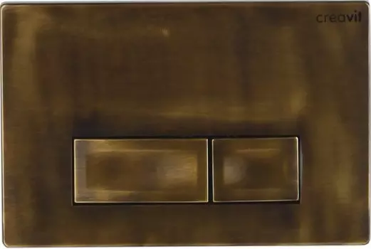 Кнопка смыва Creavit Ore GP300700 для инсталляции, бронза