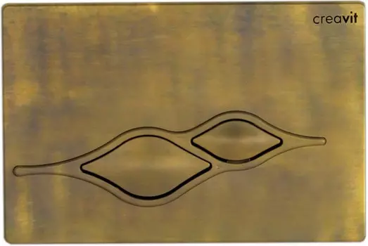 Кнопка смыва Creavit Ufo GP100700 для инсталляции, бронза