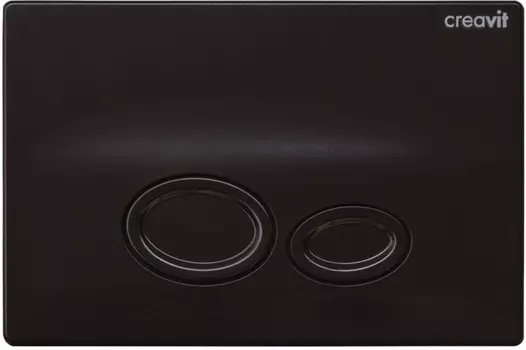 Кнопка смыва Creavit Drop GP200202 для инсталляции, черный глянец
