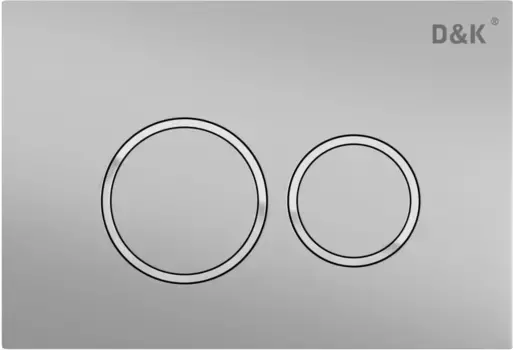 Смывная клавиша D&K Bayern матовый хром/глянцевый хром/матовый хром DB1529002