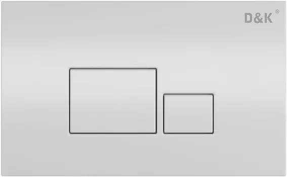 Кнопка смыва D&K Quadro DB1519016 для инсталляции, белый