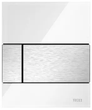 Смывная клавиша для писсуара TECE TECEsquare белый/нержавеющая сталь с покрытием против отпечатков пальцев 9242801