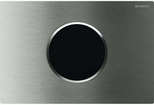 Смывная клавиша Geberit Sigma10 нержавеющая сталь, питание от сети, автоматический / бесконтактный смыв 115.907.SN.1