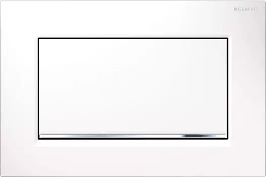 Кнопка смыва Geberit Sigma 30 115.893.KJ.1 для инсталляции, белый/хром/белый
