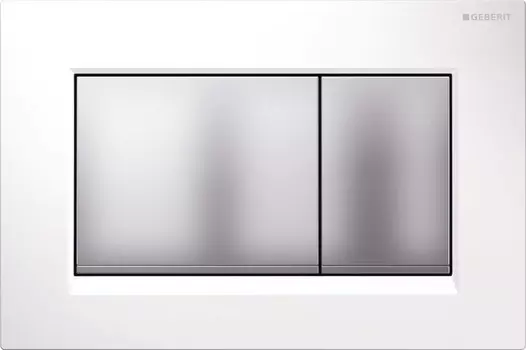 Кнопка смыва Geberit Sigma 30 115.883.KL.1 для инсталляции, белый/матовый хром