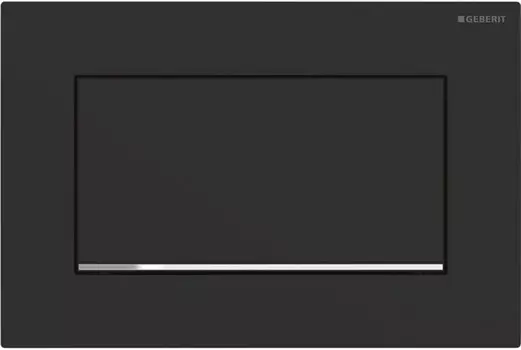 Кнопка смыва Geberit Sigma 30 115.893.14.1 для инсталляции, черный матовый/хром/черный матовый