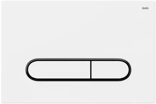 Кнопка смыва IDDIS Unifix UNI01WBi77 для инсталляции, белый матовый/черный матовый/белый матовый