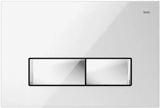 Кнопка смыва IDDIS Uniglass UNG02WCi77 для инсталляции, белый/хром