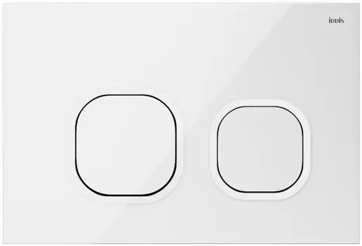 Кнопка смыва IDDIS Uniglass UNG01GWi77 для инсталляции, белый