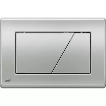 Смывная клавиша матовый хром для двойного смыва AlcaPlast M172