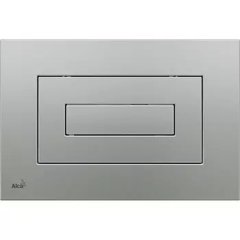 Смывная клавиша матовый хром для двойного смыва AlcaPlast M472