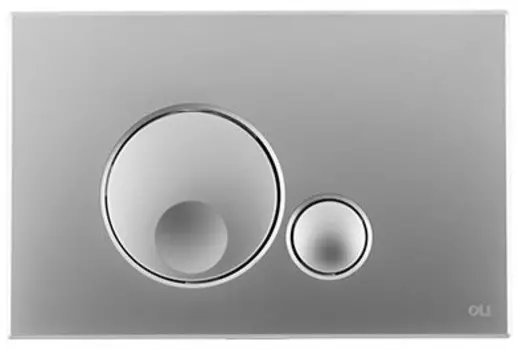 Кнопка смыва OLI Globe 152951 для инсталляции, матовый хром