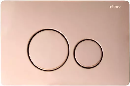 Кнопка смыва Abber AC0121RG для инсталляции, розовое золото
