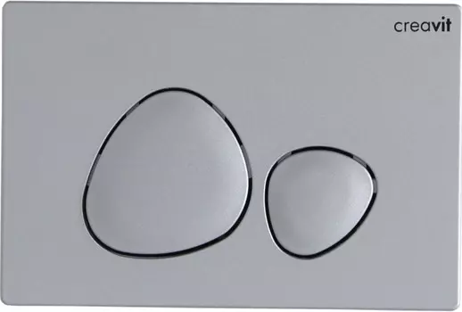 Кнопка смыва Creavit Spa GP700200 для инсталляции, серый матовый