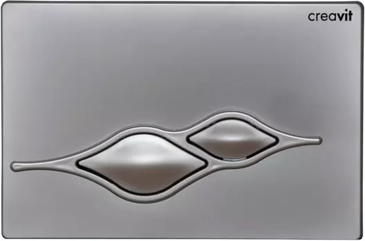 Кнопка смыва Creavit Ufo GP100200 для инсталляции, серый матовый