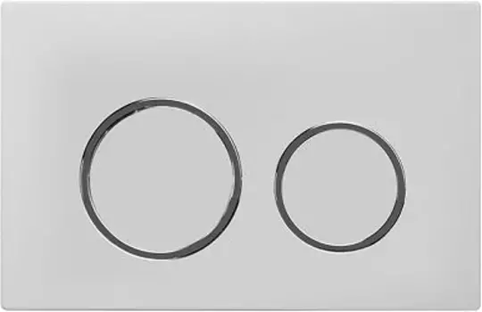 Кнопка смыва Sintesi SIN-FB-XRW-502 для инсталляции, белый/хром/белый